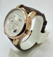 A. Lange & Shone Grand Lange 1 Moon Phase Rose Gold White Swiss Automatic Watch - Image 3