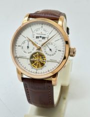 Jaeger Le Coultre Master Grande Tradition Tourbillon Cylindrique Quantieme White Perpetuel Swiss ETA Automatic Watch - Image 2