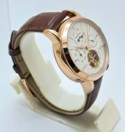 Jaeger Le Coultre Master Grande Tradition Tourbillon Cylindrique Quantieme White Perpetuel Swiss ETA Automatic Watch - Image 4