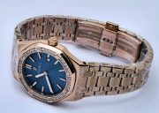 Audemars Piguet Royal Oak Diamond Blue Rose Gold Ladies Watch - Image 5
