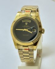 Rolex Day-Date ONYX Edition Golden Swiss Automatic Watch - Image 2