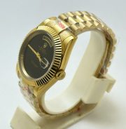 Rolex Day-Date ONYX Edition Golden Swiss Automatic Watch - Image 4
