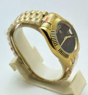 Rolex Day-Date ONYX Edition Golden Swiss Automatic Watch - Image 5
