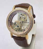 Corum Bubble Golden Bridge Diamond Bezel Round Swiss Automatic Watch - Image 2