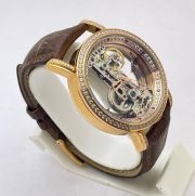 Corum Bubble Golden Bridge Diamond Bezel Round Swiss Automatic Watch - Image 4