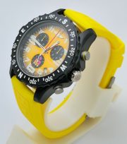 Breitling Endurance Pro Chronometer Yellow Rubber Strap Watch - Image 3