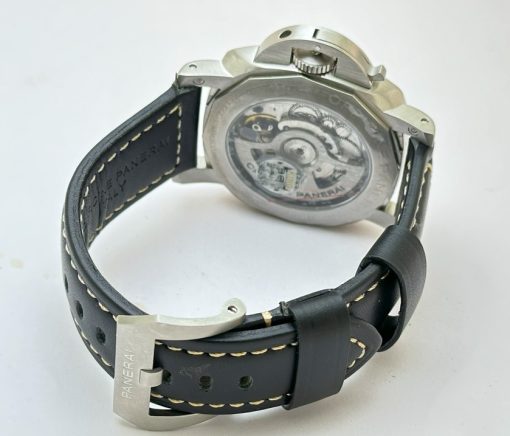 Panerai GMT Steel Black Strap Swiss Automatic Watch - Image 6