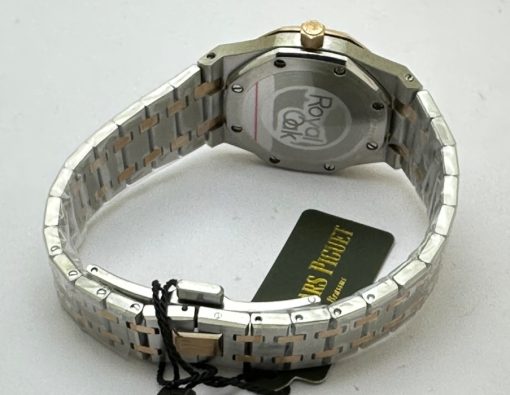 Audemars Piguet Royal Oak Diamond White Mother Of Pearl Dual Tone Ladies Watch - Image 6