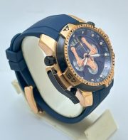 Graham Chronometer Blue Rubber Strap Watch - Image 3