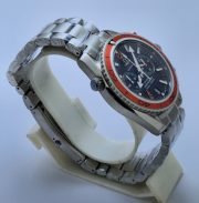 Omega Seamaster Planet Ocean Black Dial Orange Bezel Steel Watch - Image 4