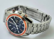 Omega Seamaster Planet Ocean Black Dial Orange Bezel Steel Watch - Image 5