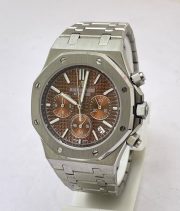 Audemars Piguet Chronometer Steel Brown Watch - Image 2