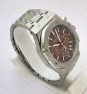 Audemars Piguet Chronometer Steel Brown Watch - Image 4