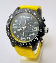 Breitling Endurance Pro Chronometer Yellow Rubber Strap Watch A - Image 2