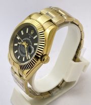 Rolex Sky Dweller Black Golden Swiss ETA Automatic Watch - Image 4