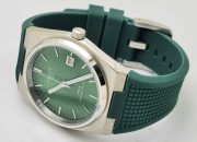 Tissot Prx Powermatic 80 Green Rubber Strap Watch - Image 5