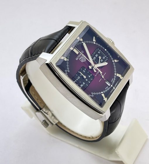 Tag Heuer Monaco Caliber 12 Purple Watch - Image 4
