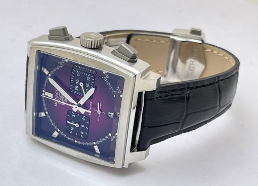 Tag Heuer Monaco Caliber 12 Purple Watch - Image 5