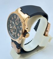 Ulysse Nardin Maxi Marine Rose Gold Black Rubber Strap Swiss Automatic Watch - Image 3