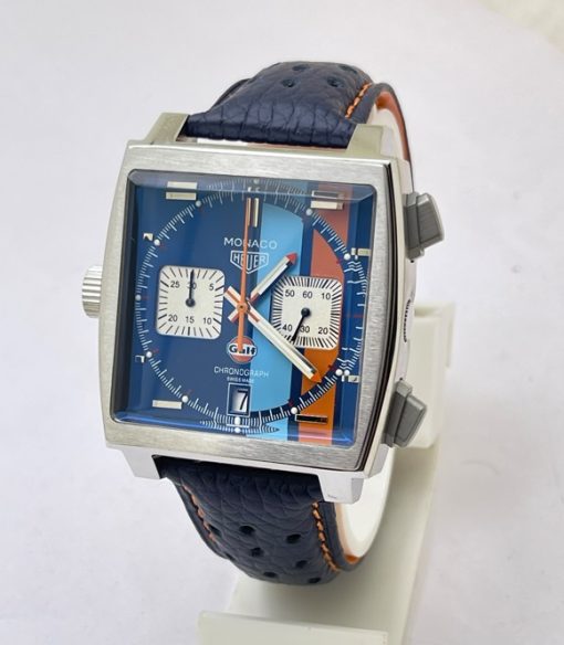 Tag Heuer Monaco Gulf Blue Special Edition Watch - Image 2