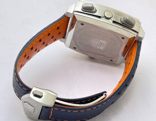 Tag Heuer Monaco Gulf Blue Special Edition Watch - Image 6