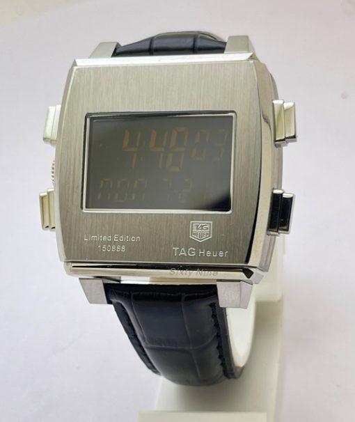 Tag Heuer Monaco 69 (Sixty-Nine) Analog/Digital Limited Edition Watch - Image 4