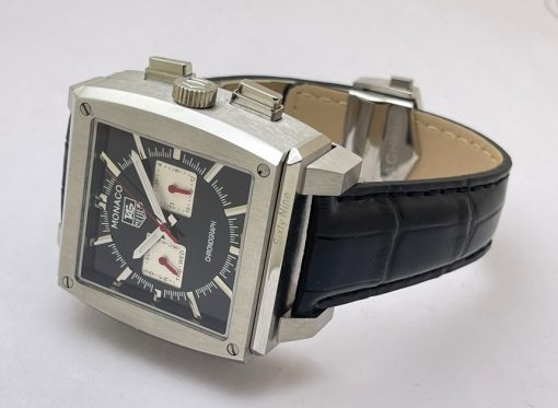 Tag Heuer Monaco 69 (Sixty-Nine) Analog/Digital Limited Edition Watch - Image 8