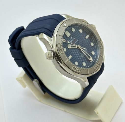 Omega Seamaster Diver Nekton Blue Rubber Strap Swiss Automatic Watch - Image 4