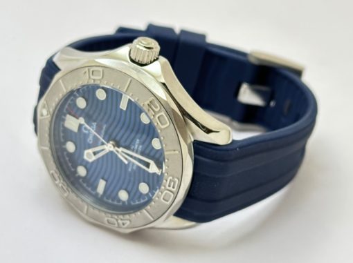 Omega Seamaster Diver Nekton Blue Rubber Strap Swiss Automatic Watch - Image 5