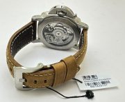 Panerai GMT Steel Brown Strap Swiss Automatic Watch - Image 6