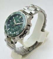 Oris Aquis Chronograph Green Steel Bracelet Watch - Image 3
