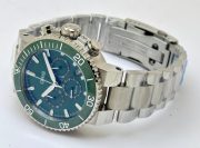 Oris Aquis Chronograph Green Steel Bracelet Watch - Image 5