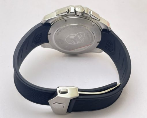 Tag Heuer Aquaracer Calibre 5 Chronograph Black Rubber Strap Watch - Image 6