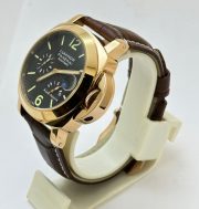 Panerai Power Reserve Rose Gold Leather Strap Swiss Automatic Watch - Image 3