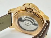 Panerai Power Reserve Rose Gold Leather Strap Swiss Automatic Watch - Image 6