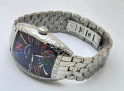 Franck Muller Crazy Hours Croco Blue Steel Swiss Automatic Watch - Image 5