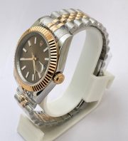 Rolex Date-Just Brown Dial Stick Marker Dual Tone Swiss Automatic Watch - Image 3