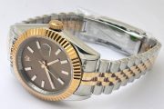 Rolex Date-Just Brown Dial Stick Marker Dual Tone Swiss Automatic Watch - Image 5