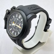 Graham Chronofighter Oversize Black Rubber Strap Watch - Image 3