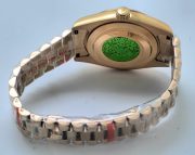 Rolex Day-Date Green Dial Rose Gold Swiss Automatic Watch - Image 7