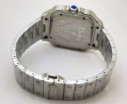 Cartier Santos 100 Steel Blue Swiss Automatic Watch - Image 6