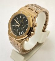 Audemars Piguet Chronometer Rose Gold Black Watch - Image 3
