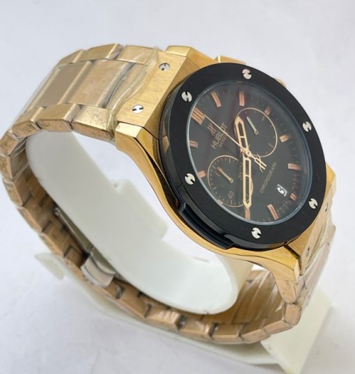 Hublot Classic Fusion Chronograph Black Bezel Rose Gold 2 Watch - Image 4