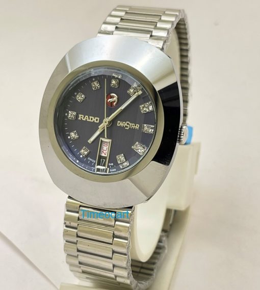Rado Diastar Steel DAY-DATE Blue Swiss Automatic Watch - Image 2