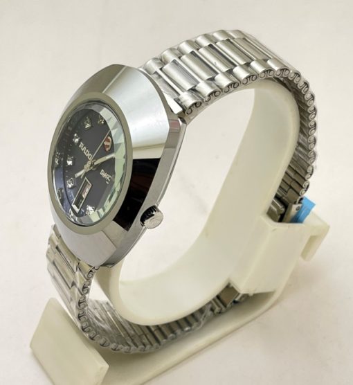 Rado Diastar Steel DAY-DATE Blue Swiss Automatic Watch - Image 3
