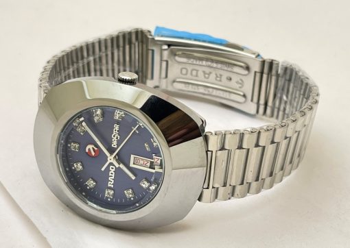 Rado Diastar Steel DAY-DATE Blue Swiss Automatic Watch - Image 5