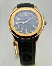 Patek Philippe Aquanaut Black Rose Gold Rubber Strap Swiss Automatic Watch - Image 2