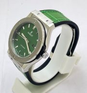 Hublot Vendom Classic Green Leather Strap Swiss Automatic Watch - Image 3