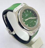 Hublot Vendom Classic Green Leather Strap Swiss Automatic Watch - Image 4