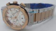 Hublot Classic Fusion Chronograph Dual Tone White Watch - Image 5
